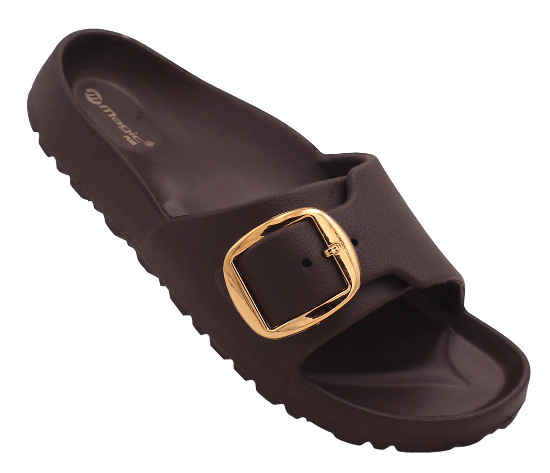 Magic EVA gold-buckle slide