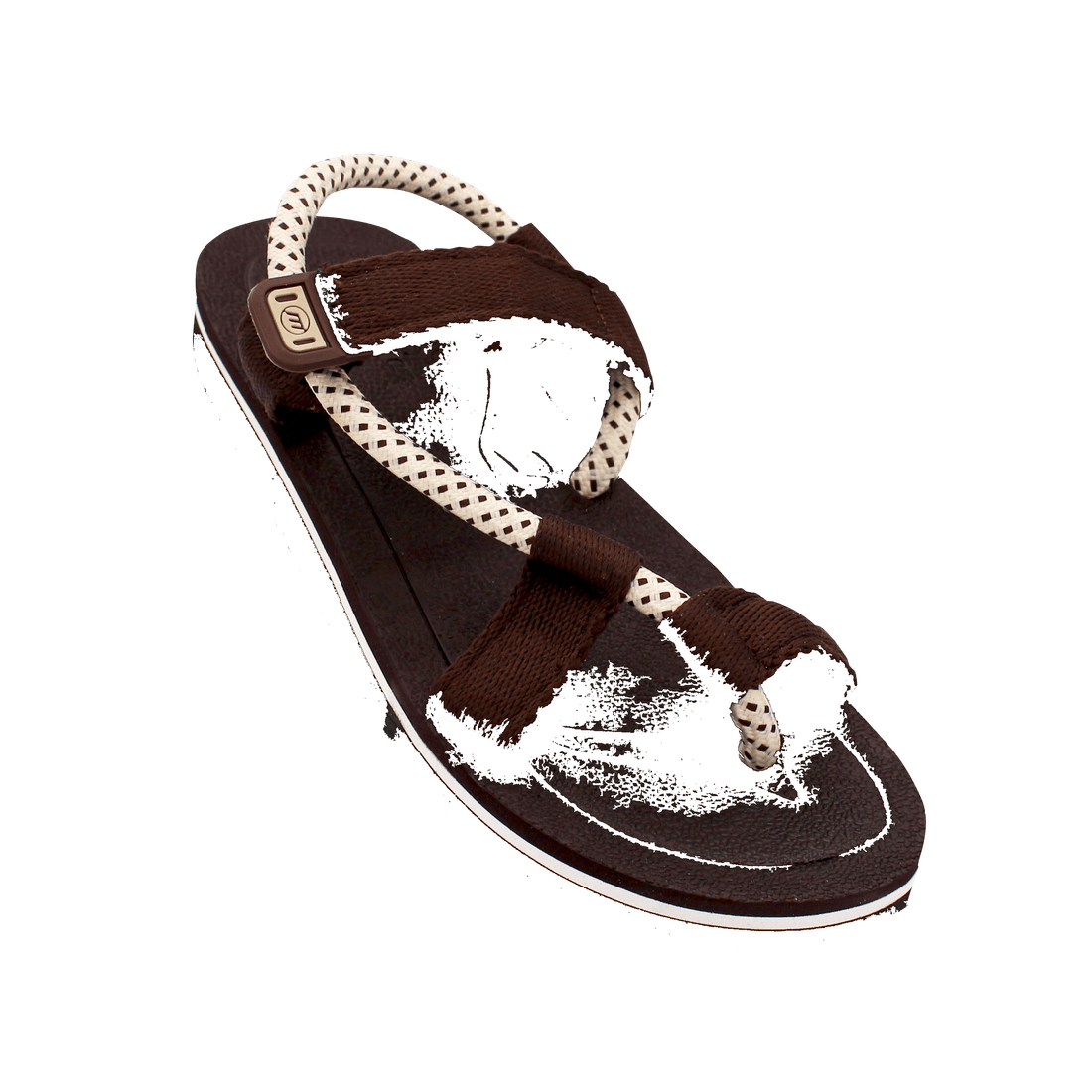 Magic fabrication rope-strap sandal