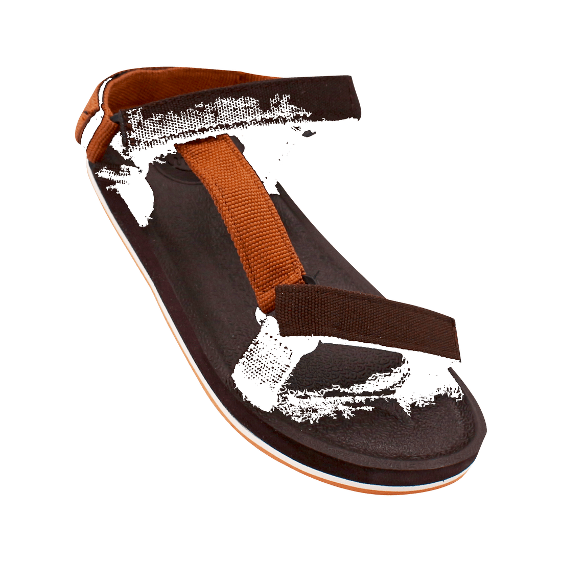 Magic fabrication webbing T-strap sandal